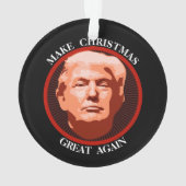 Maak kerst weer geweldig Trump Ornament (achterkant)