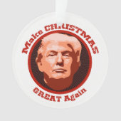 Maak kerst weer geweldig Trump Ornament (voorkant)