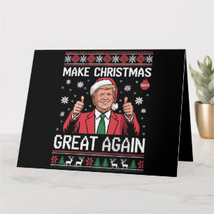 Maak kerst weer geweldig Trump pyjama lelijke kers Kaart