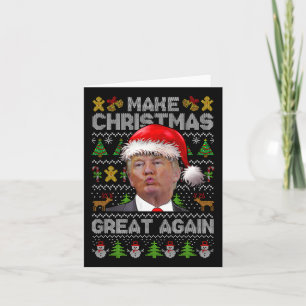 Maak kerst weer geweldig Xmas Funny Trump pyjama Kaart