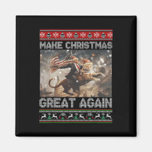 Maak kerst weer geweldig Xmas Funny Trump pyjama Magneet