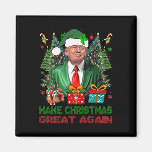 Maak kerst weer geweldig Xmas Funny Trump pyjama Magneet