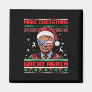 Maak kerst weer geweldig Xmas Funny Trump pyjama Magneet