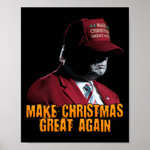 Maak kerst weer geweldig Xmas Funny Trump pyjama Poster