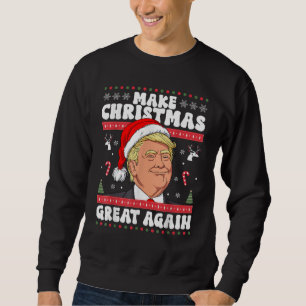 Maak kerst weer leuk Donald Trump 2024 Trui