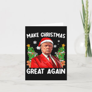 Maak kerst weer leuk Kerstman Trump 2024 Kaart