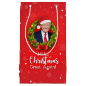 Maak kerstcadeau weer leuk, Trump MAGA grappig Klein Cadeauzakje (Voorkant)