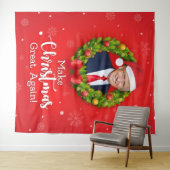 Maak kerstcadeau weer leuk, Trump MAGA grappig Wandkleed (In Situ (horizontaal))