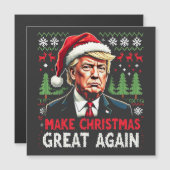 Maak Kerstmis Groot Again Lelijk Kersttrui Trump (Voorkant / Achterkant)