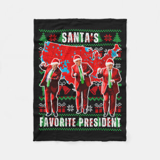 Maak Kerstmis Groot Again Trump Pyjama's Lelijk _2 Fleece Deken