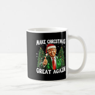 Maak Kerstmis weer geweldig Funny Santa Trump 2024 Koffiemok