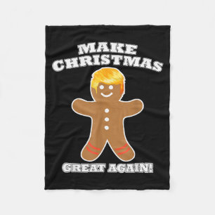 Maak Kerstmis weer geweldig Gebruinebroodmannetje Fleece Deken