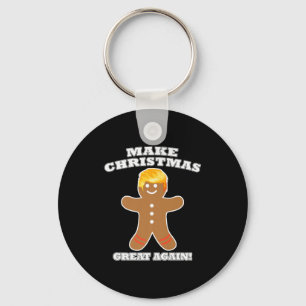 Maak Kerstmis weer geweldig Ginger Bread Man Trump Sleutelhanger