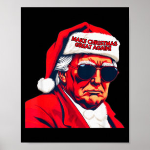 Maak Kerstmis weer geweldig, grappige Kerstman Tru Poster