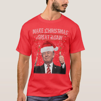 Maak Kerstmis weer geweldig Santa Funnyrump Kerstm T-shirt