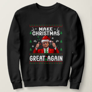Maak Kerstmis weer geweldig Xmas Grappig Trump Pyj Trui