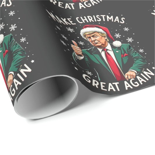 Maak Kerstmis weer Groot Amerikaans Horrelijk Kers Cadeaupapier (Rol Hoek)