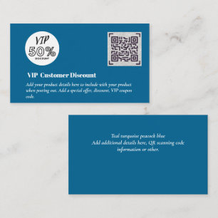 Maak Klant VIP Korting Verpakkings QR-codes Informatiekaartje