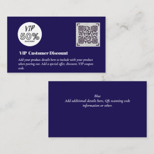 Maak Klant VIP Korting Verpakkings QR-codes Informatiekaartje