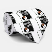 Maak koffie geen oorlog stropdas (Opgerold)