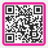 Maak Koper Roest Aangepaste QR-code Websiteadres Vierkante Sticker (Voorkant)