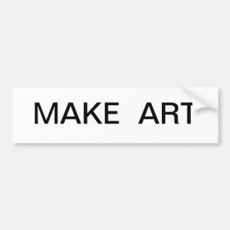 Maak kunst bumpersticker