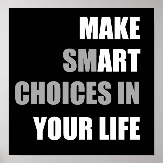 Maak kunst je leven Poster (Voorkant)