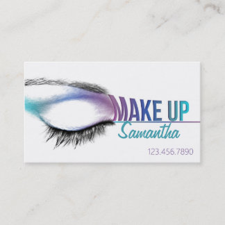 Maak kunstenaar visitekaartje Makeup kunstenaar