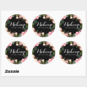 Maak kunstmatig kalligrafisch Manuscript Floral Wr Ronde Sticker (Vel)