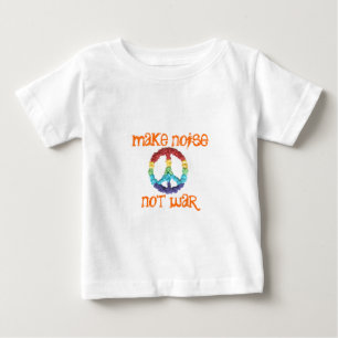 Maak lawaai geen oorlogs t-shirt