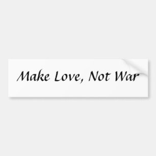 Maak liefde, geen oorlog bumpersticker