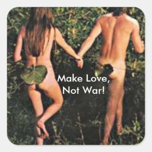 Maak liefde, geen oorlog! Sticker