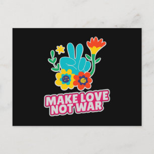Maak liefde niet oorlog briefkaart