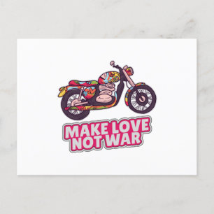 Maak liefde niet oorlog briefkaart