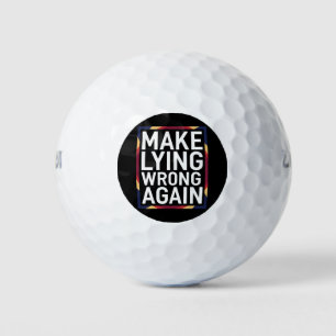 Maak liegen weer verkeerd Geschenk Weersta Anti-Tr Golfballen