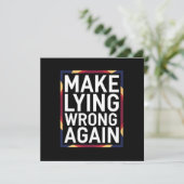 Maak liegen weer verkeerd Gift Weersta Anti-Trump Kaart (Staand voorkant)
