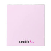 Maak Life Fun Sticker Notitieblok (Voorkant)