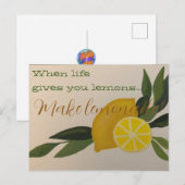 Maak limonade briefkaart (Voorkant / Achterkant)