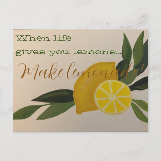 Maak limonade briefkaart (Voorkant)