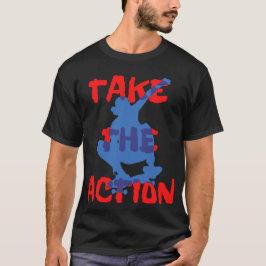 Maak live Fun Style van Action Skater Sport T-shirt