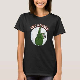 Maak maanvormig I Papegaai Underfluffies I Hahns M T-shirt