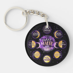 Maak Magie Met De Maan Maancyclus Fasering Sleutelhanger