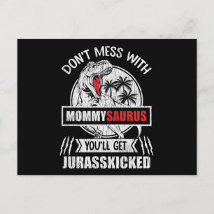 Maak Mama Saurus Niet Boos Dino Familie Moeder Briefkaart