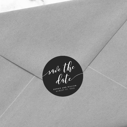 Maak Manuscript sparen de Datum Editable Kleur los Ronde Sticker