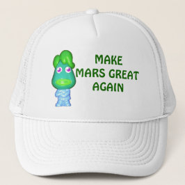 Maak Mars weer geweldig met Alien Trump Trucker Pet