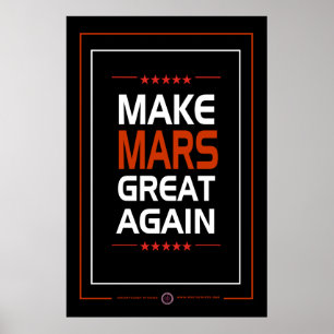 Maak Mars weer geweldig Poster