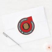 Maak Mars weer geweldig Ronde Sticker (Envelop)