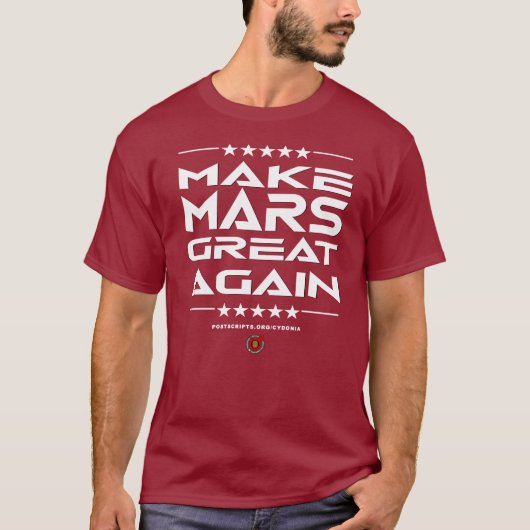 Maak Mars weer geweldig T-shirt (Voorkant)