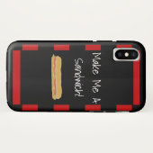 Maak me een Sandwich iPhone X Hoesje (Achterkant (horizontaal))