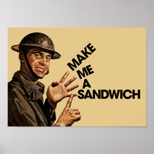 Maak me een sandwich poster (Voorkant)